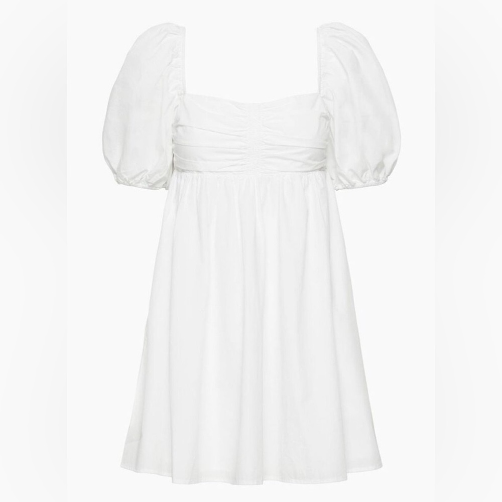 Aritzia White Puff Sleeve Dress